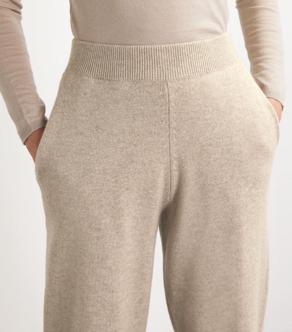 Harrods Harrods Cashmere Wide-Leg Sweatpants