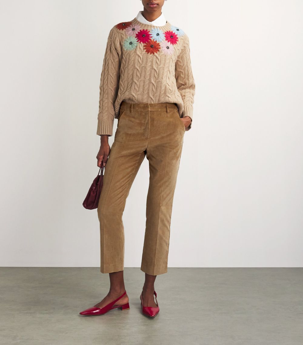 Weekend Max Mara Weekend Max Mara Stretch-Corduroy Cropped Trousers