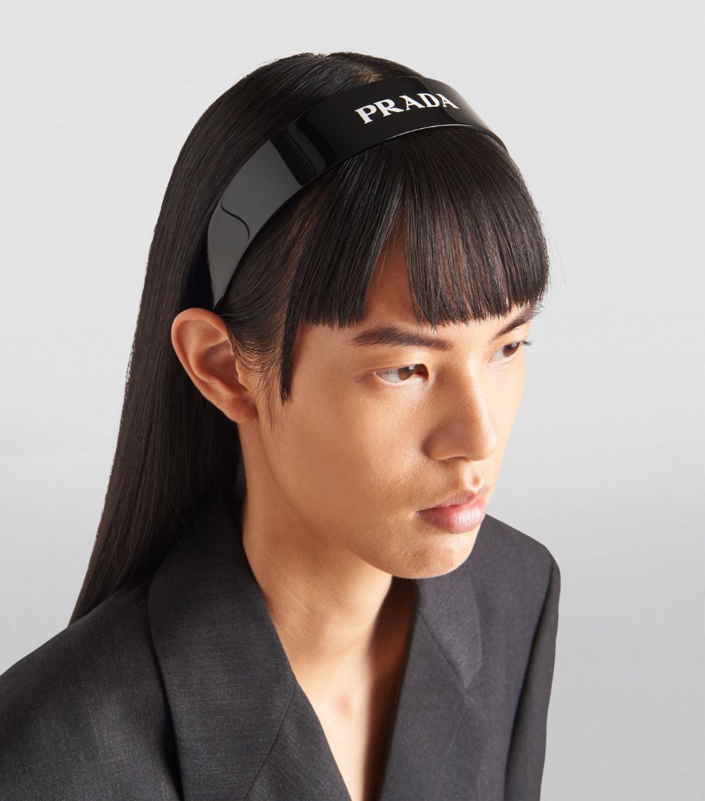 Prada Prada Plexiglass Logo Headband