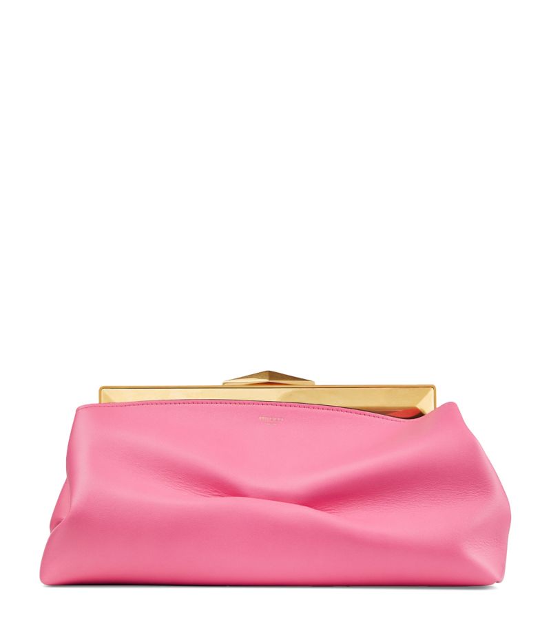 Jimmy Choo Jimmy Choo Leather Diamond Clutch Bag