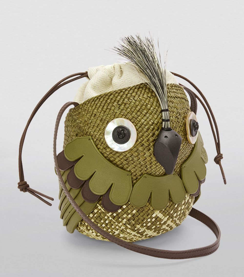 Loewe Loewe X Paula'S Ibiza Iraca Palm-Leather Bird Cross-Body Bag