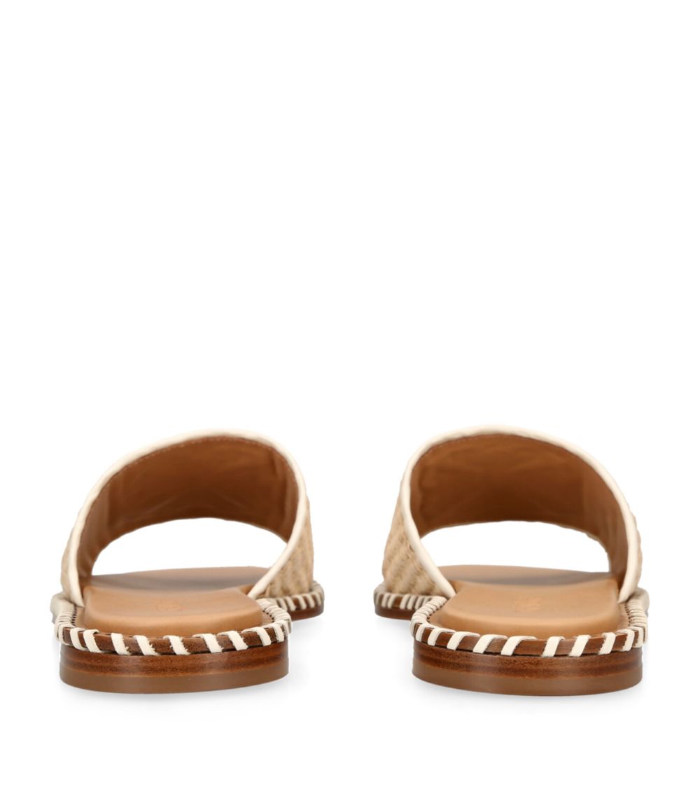 OFF-WHITE Off-White Raffia Logo-Embroidered Sandals