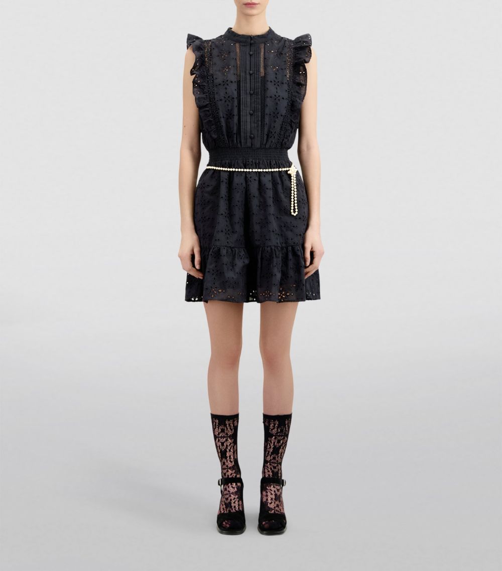 The Kooples The Kooples Broderie Anglaise Mini Dress