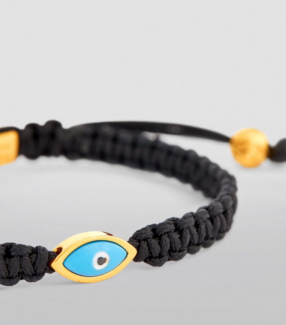 Nialaya Jewelry Nialaya Jewelry Stainless Steel Evil Eye String Bracelet
