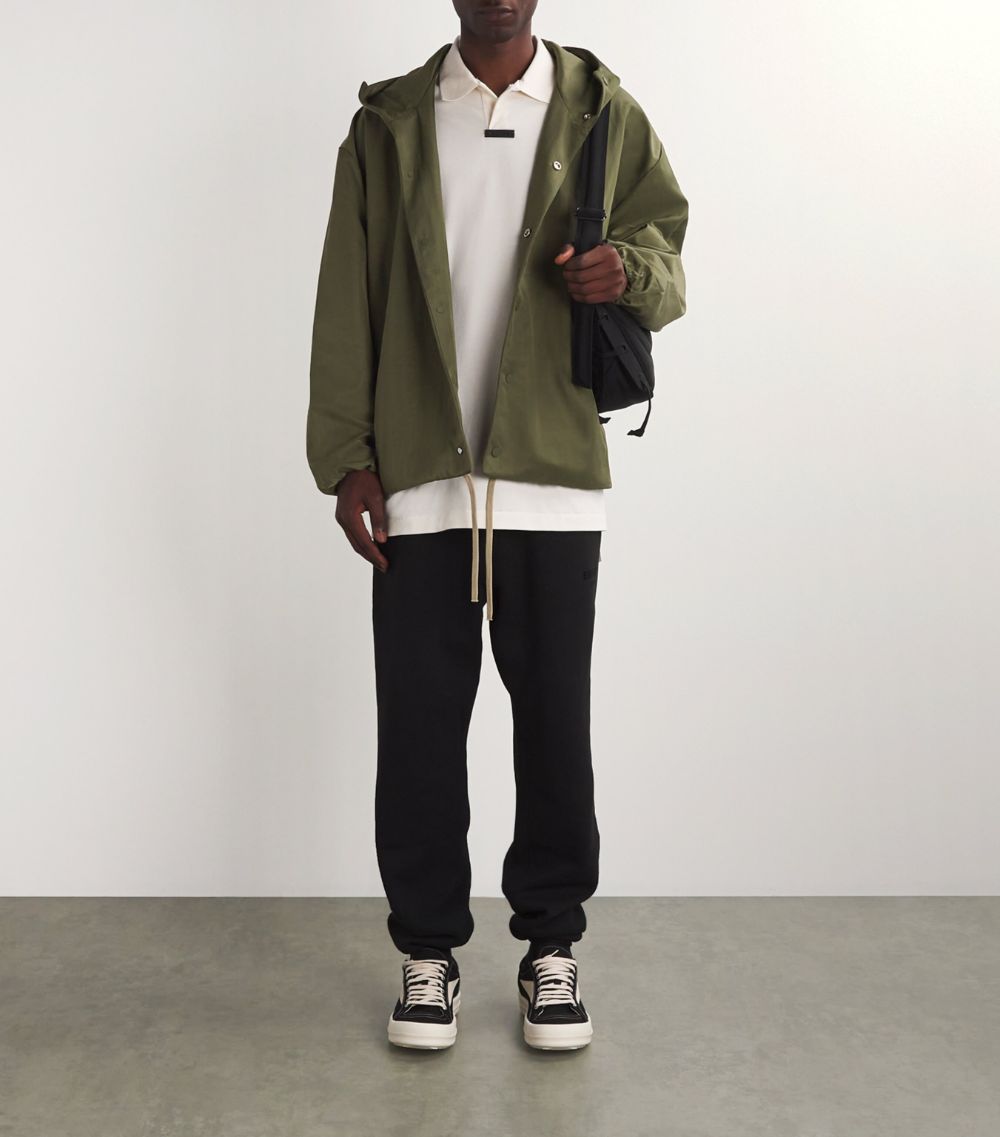 Fear Of God Essentials Fear Of God Essentials Crinkle Nylon Hooded Coaches Jacket