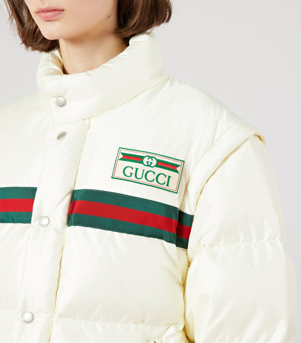 Gucci Gucci Web Stripe Puffer Jacket