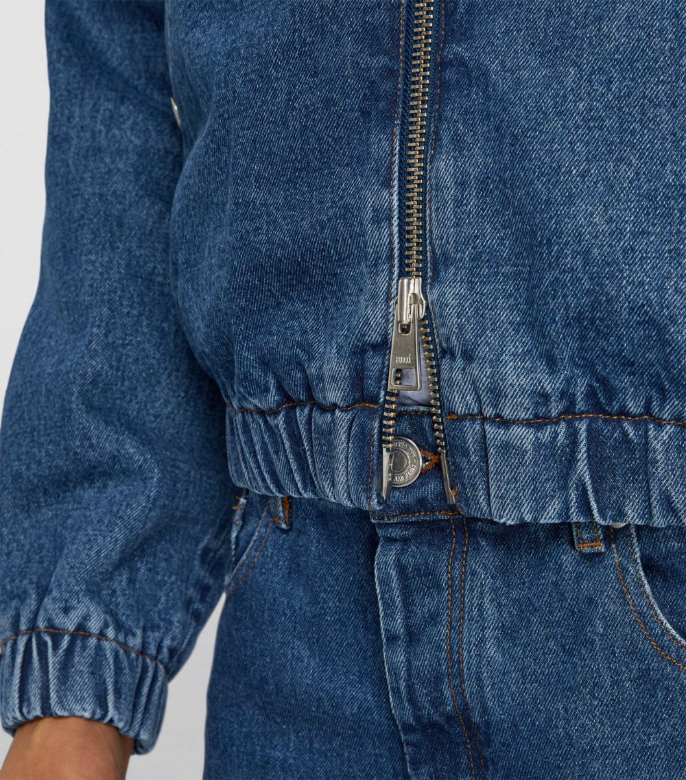 Ami Paris Ami Paris Logo Hardware Denim Jacket