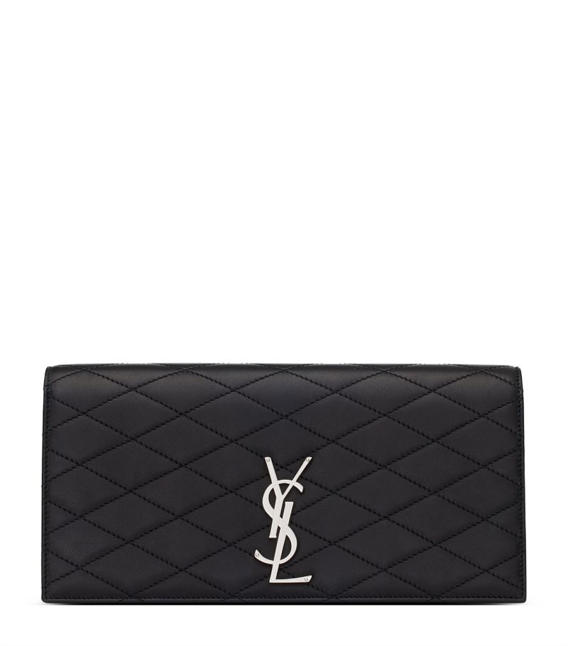 Saint Laurent Saint Laurent Matelassé Monogram Clutch Bag