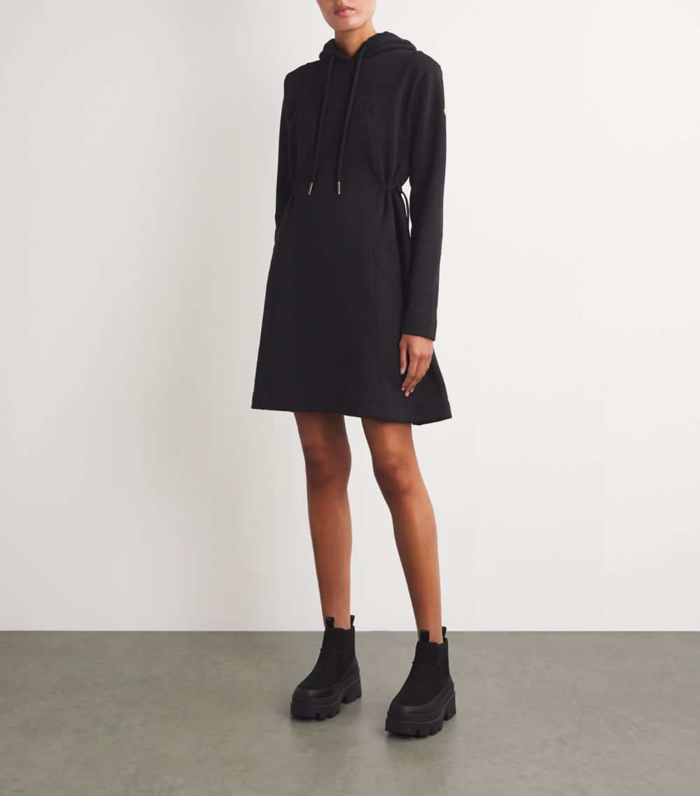 Moncler Moncler Fleece Hooded Mini Dress