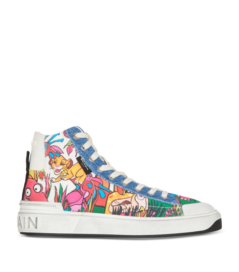 Balmain Balmain X Disney The Lion King B-Court High-Top Sneakers