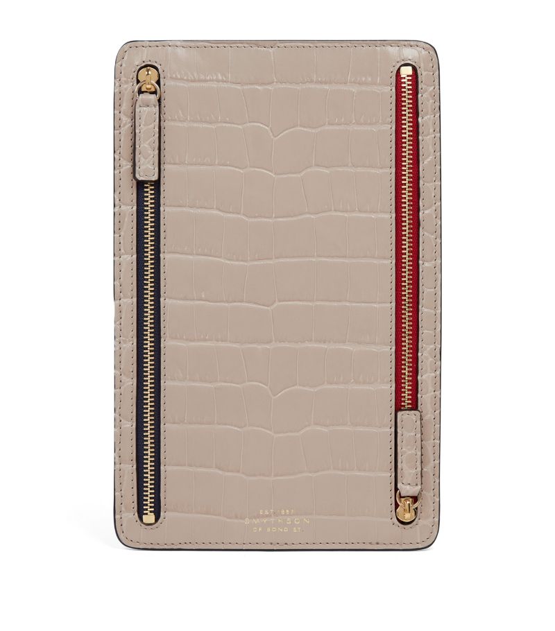 Smythson Smythson Panama Leather Multi-Zip Travel Wallet