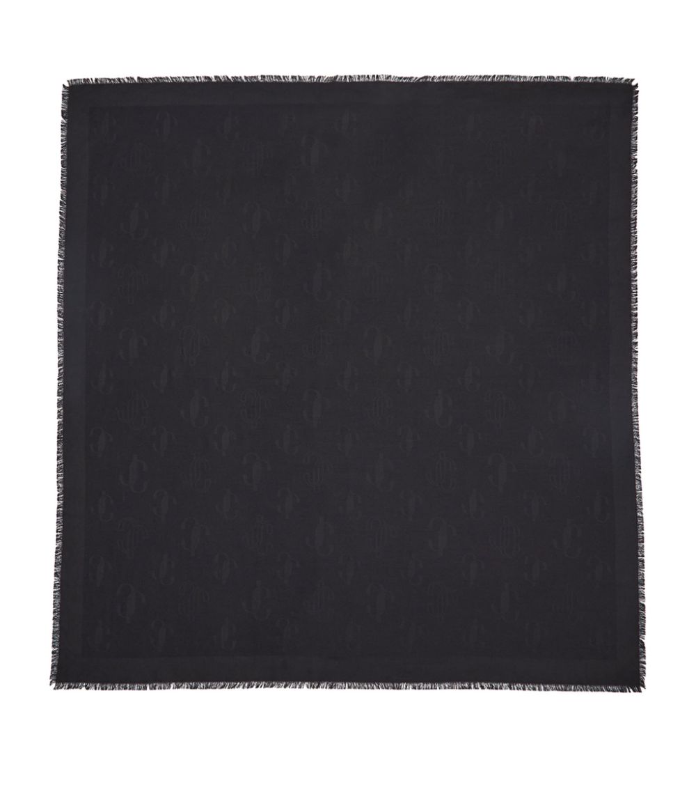 Jimmy Choo Jimmy Choo Silk-Wool Emani Scarf