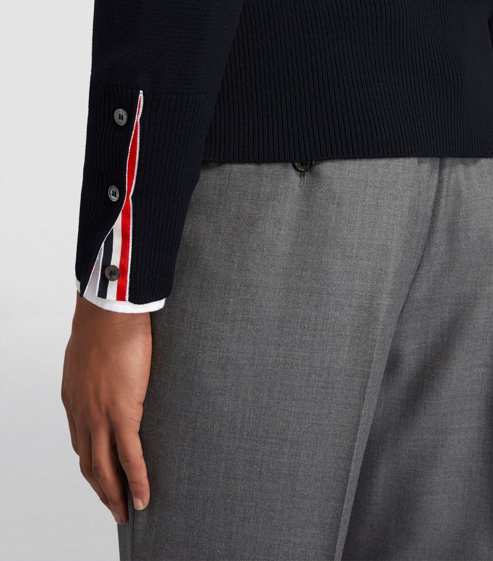 Thom Browne Thom Browne Merino Wool 4-Bar Sweater