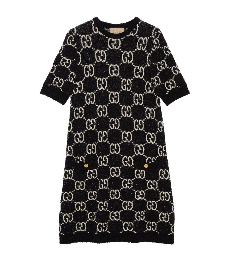 Gucci Gucci Cotton Gg Jacquard Mini Dress