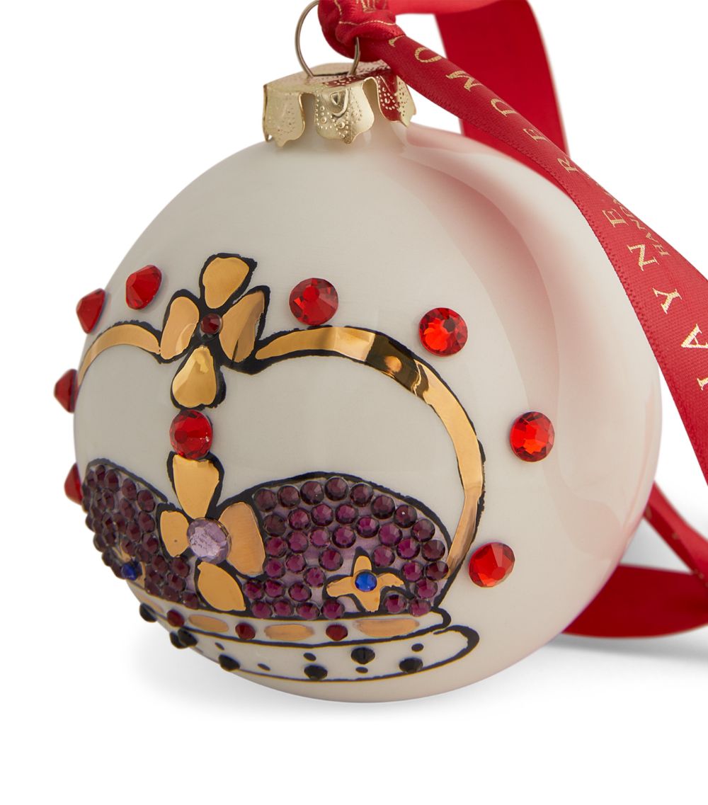  Jayne Redmond Embellished Crown Jewels Bauble