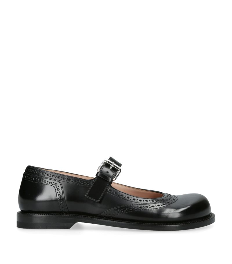 Loewe Loewe Leather Campo Mary Jane Mules