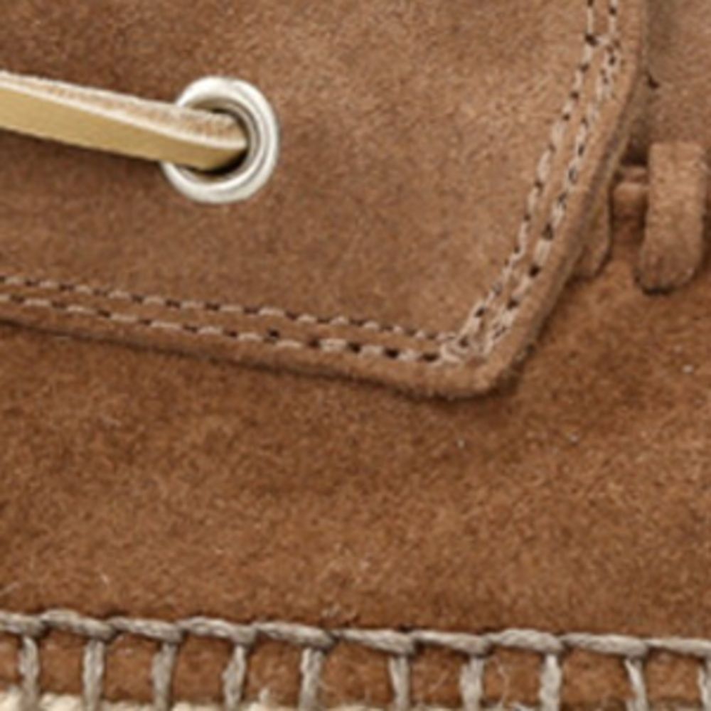 Eleventy Eleventy Suede Espadrille Boat Shoes