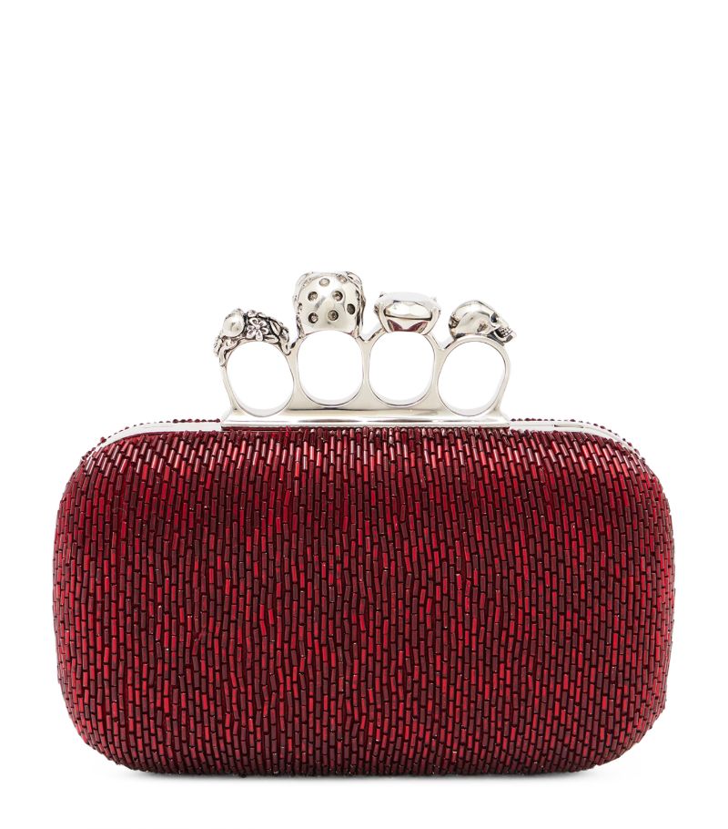 Alexander McQueen Alexander McQueen Embellished Four-Ring Clutch Bag