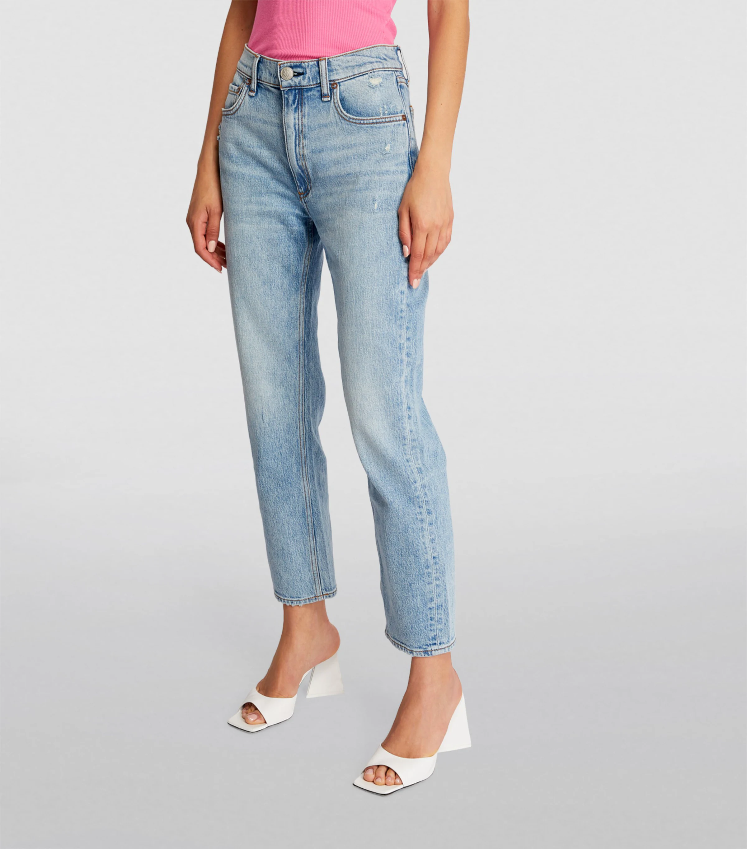 Rag & Bone Rag & Bone Harlow Mid-Rise Straight Jeans