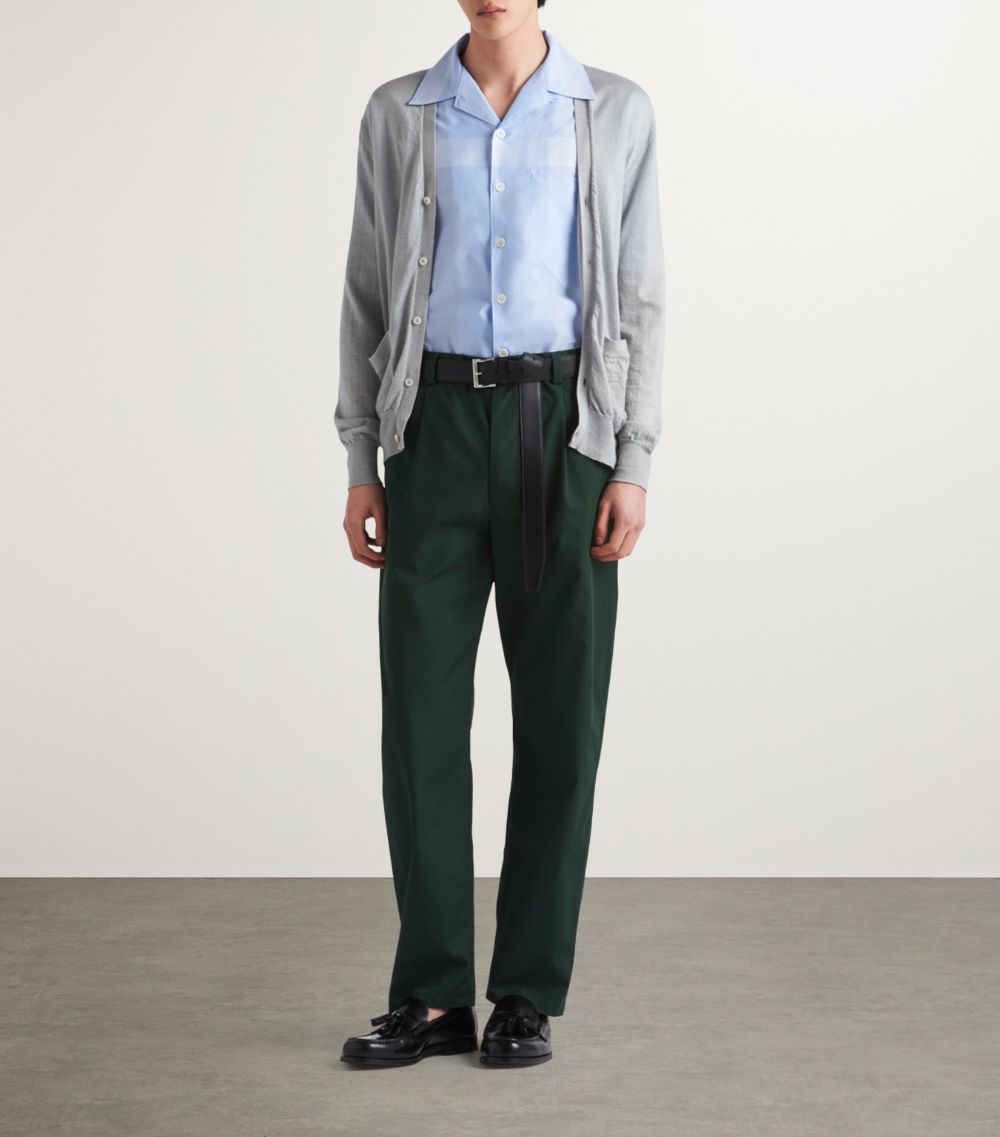 Prada Prada Cotton-Blend Trousers