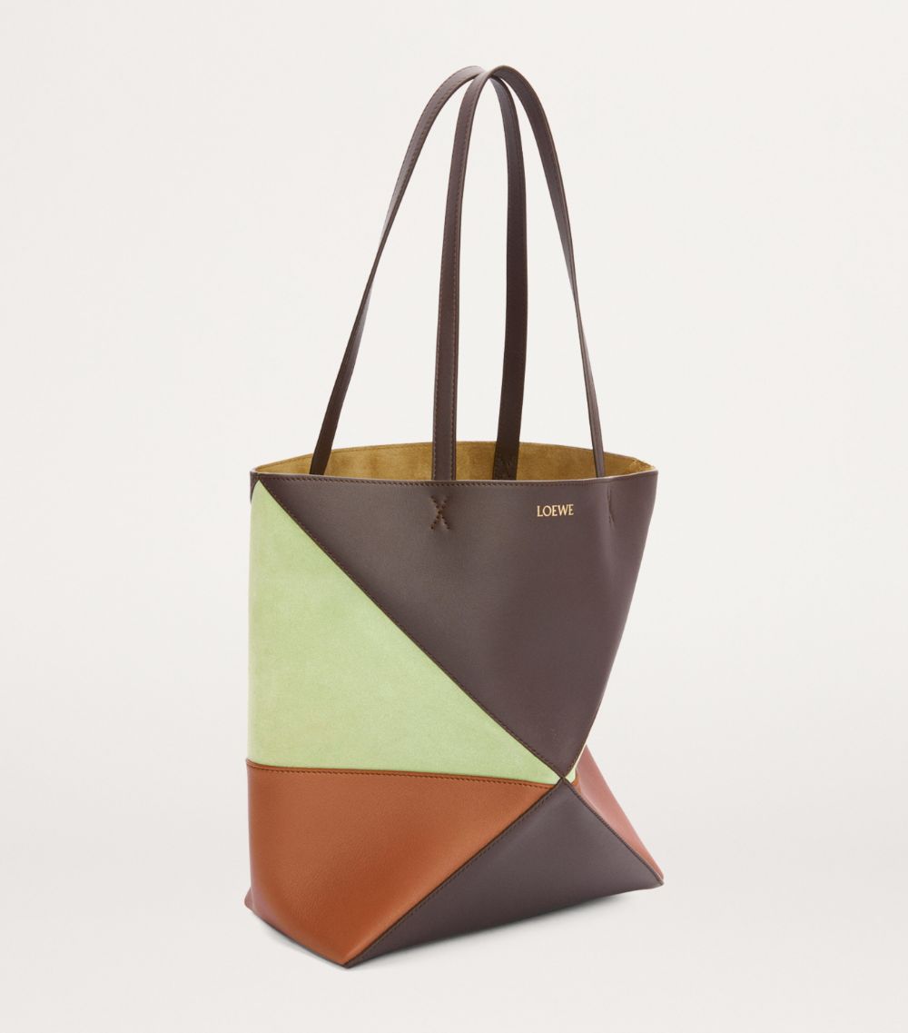 Loewe Loewe Medium Leather Puzzle Fold Tote Bag