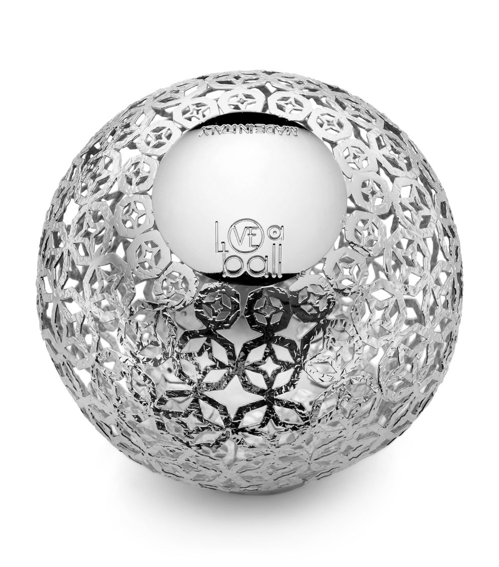 Loveaball LOVEABALL Silver-Plated Catchy and Hammered Bauble