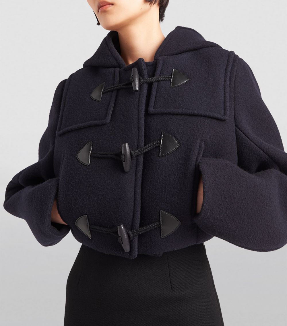 Prada Prada Wool Cropped Duffle Jacket