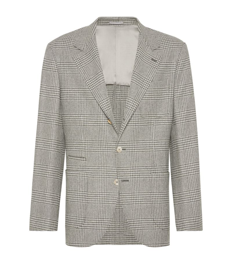 Brunello Cucinelli Brunello Cucinelli Check Single-Breasted Blazer