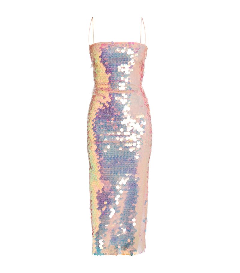  The New Arrivals Ilkyaz Ozel Sequinned Phoenix Midi Dress