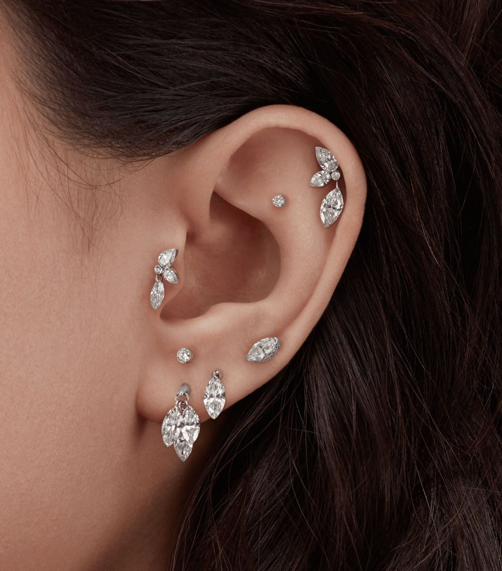 Maria Tash Maria Tash Grand Marquise Pear Diamond Echo Earring (Direction A, 10.5Mm)