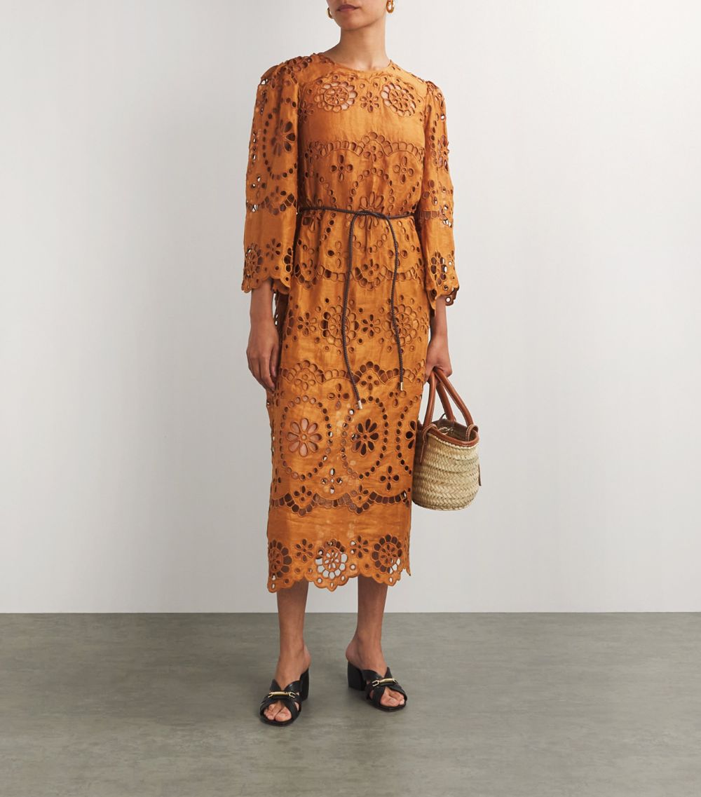 Zimmermann Zimmermann Embroidered Pop Midi Dress