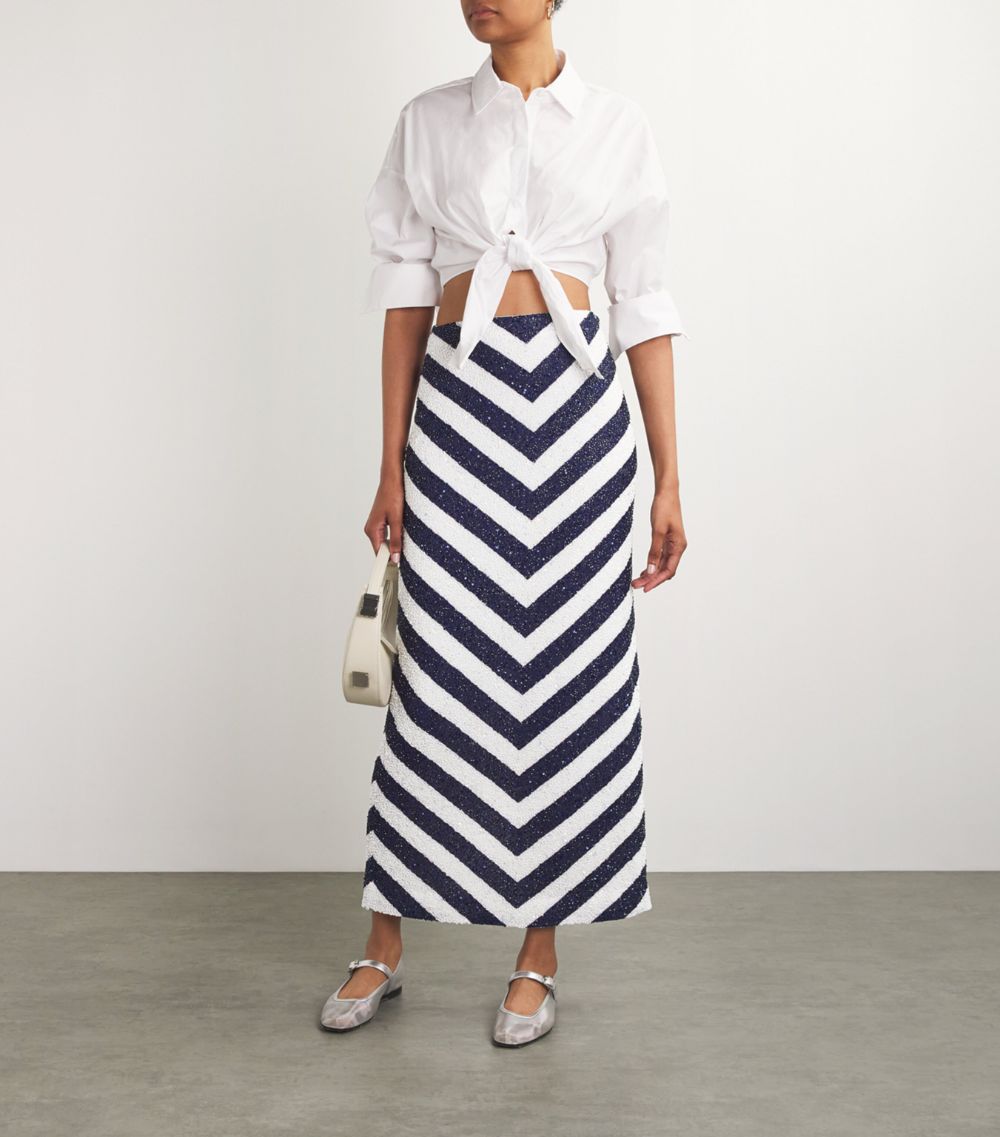 Staud Staud St. Tropez On The Horizon Maxi Skirt