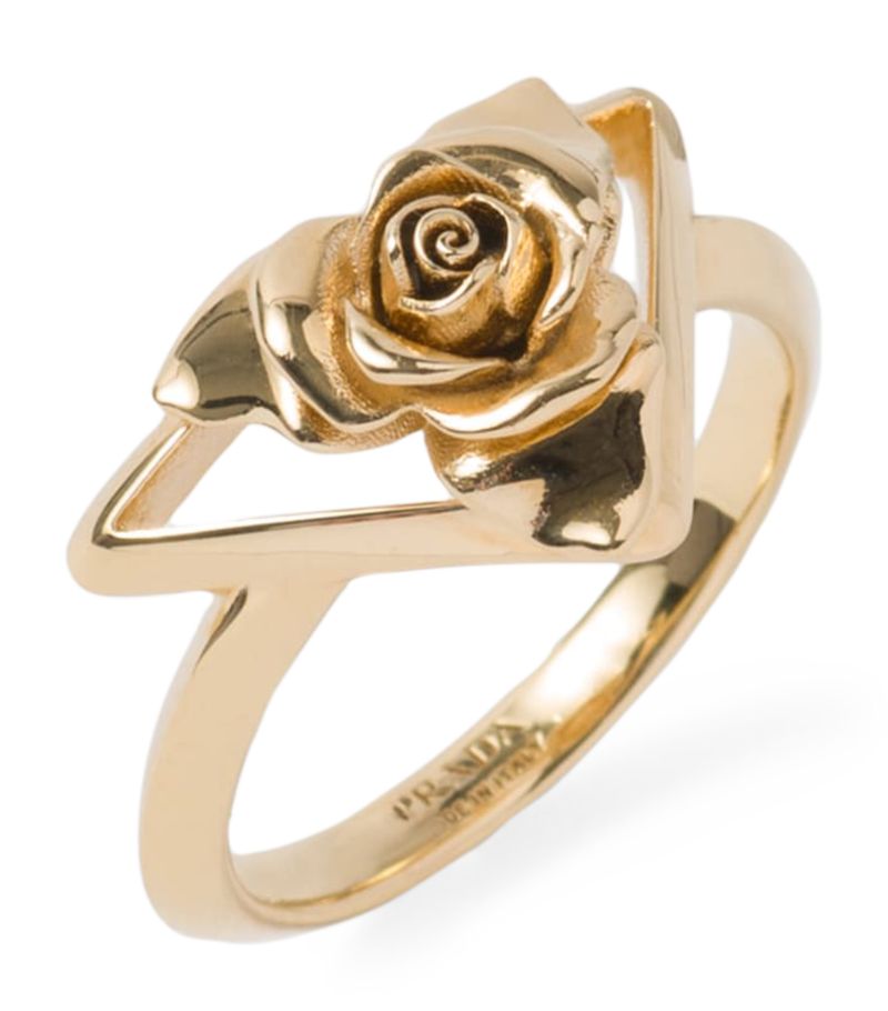 Prada Prada Rose Triangle Ring