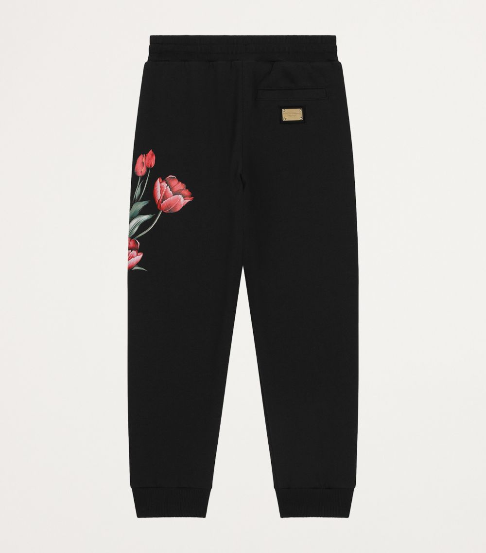 Dolce & Gabbana Dolce & Gabbana Kids Cotton Floral Sweatpants (8-12 Years)