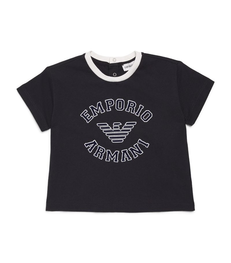 Emporio Armani Kids Emporio Armani Kids Cotton Logo T-Shirt (6-36 Months)