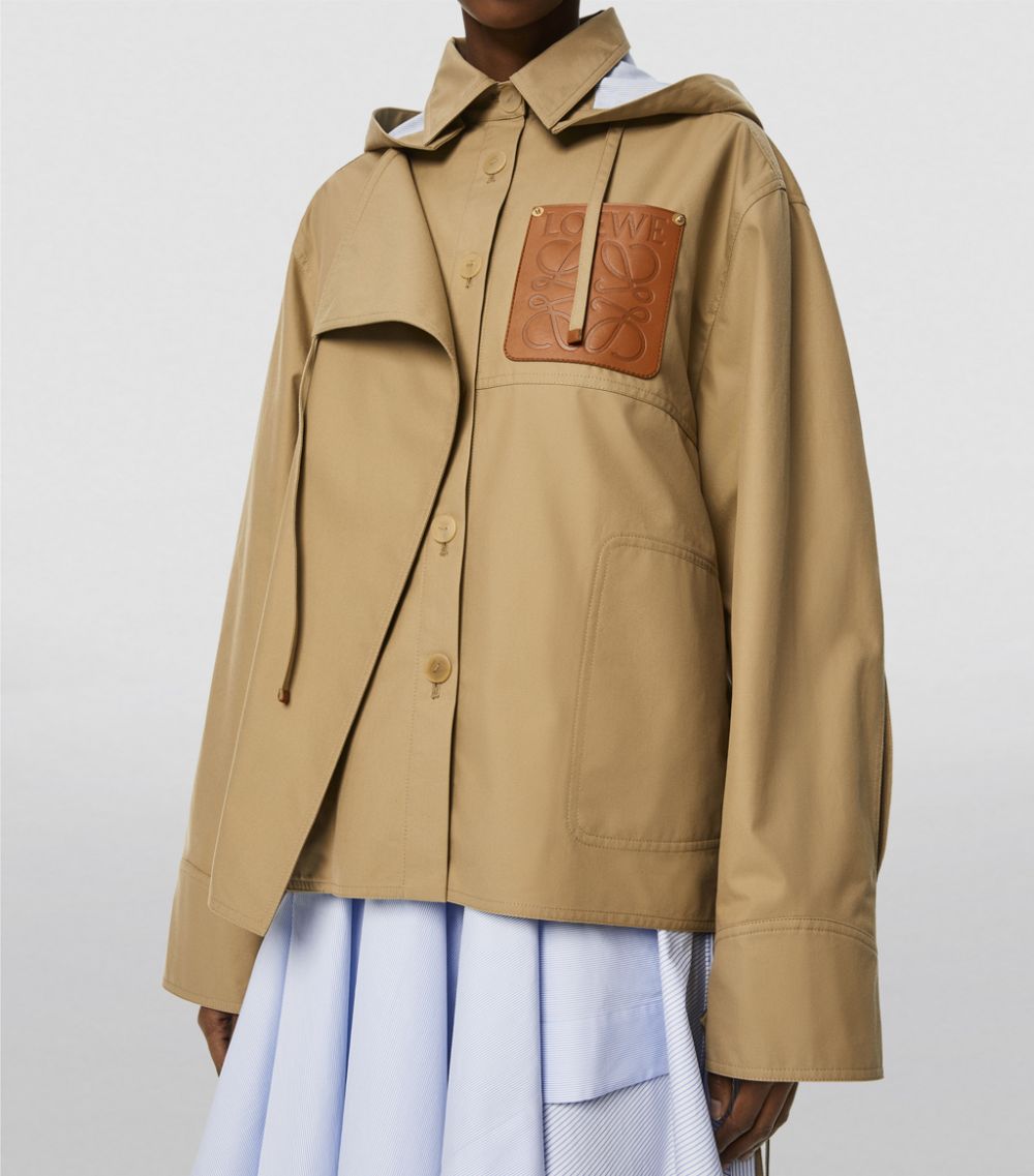 Loewe Loewe Hooded Logo-Patch Parka