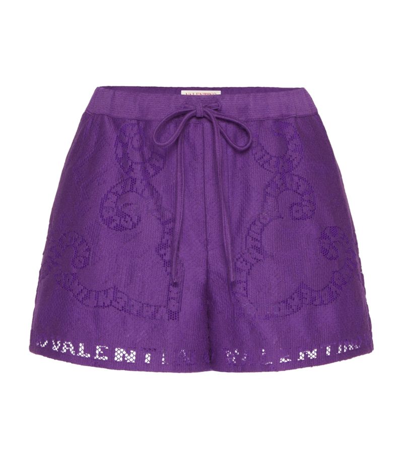 VALENTINO GARAVANI Valentino Garavani Drawstring Lace-Detail Shorts