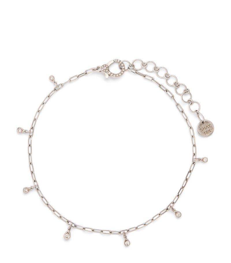 Shay Shay White Gold And Diamond Boho Anklet