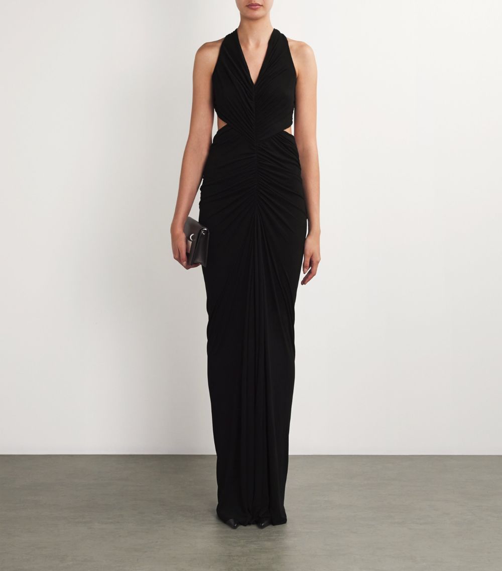 Rick Owens Rick Owens Ruched Poppy Gown