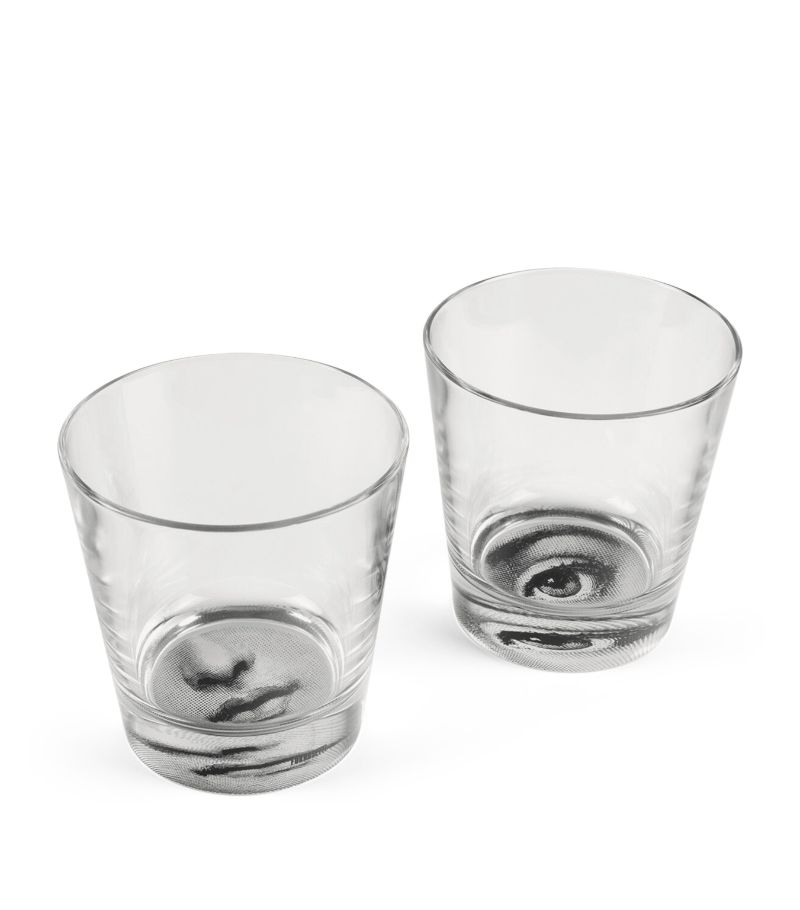 Fornasetti Fornasetti Set Of 2 Occhio E Bocca Glasses