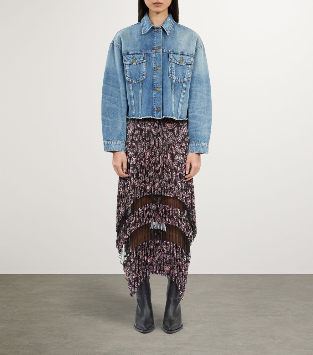 The Kooples The Kooples Cropped Denim Jacket