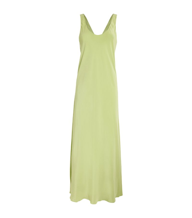 Olivia Von Halle Olivia Von Halle Silk Dali Maxi Slip Dress