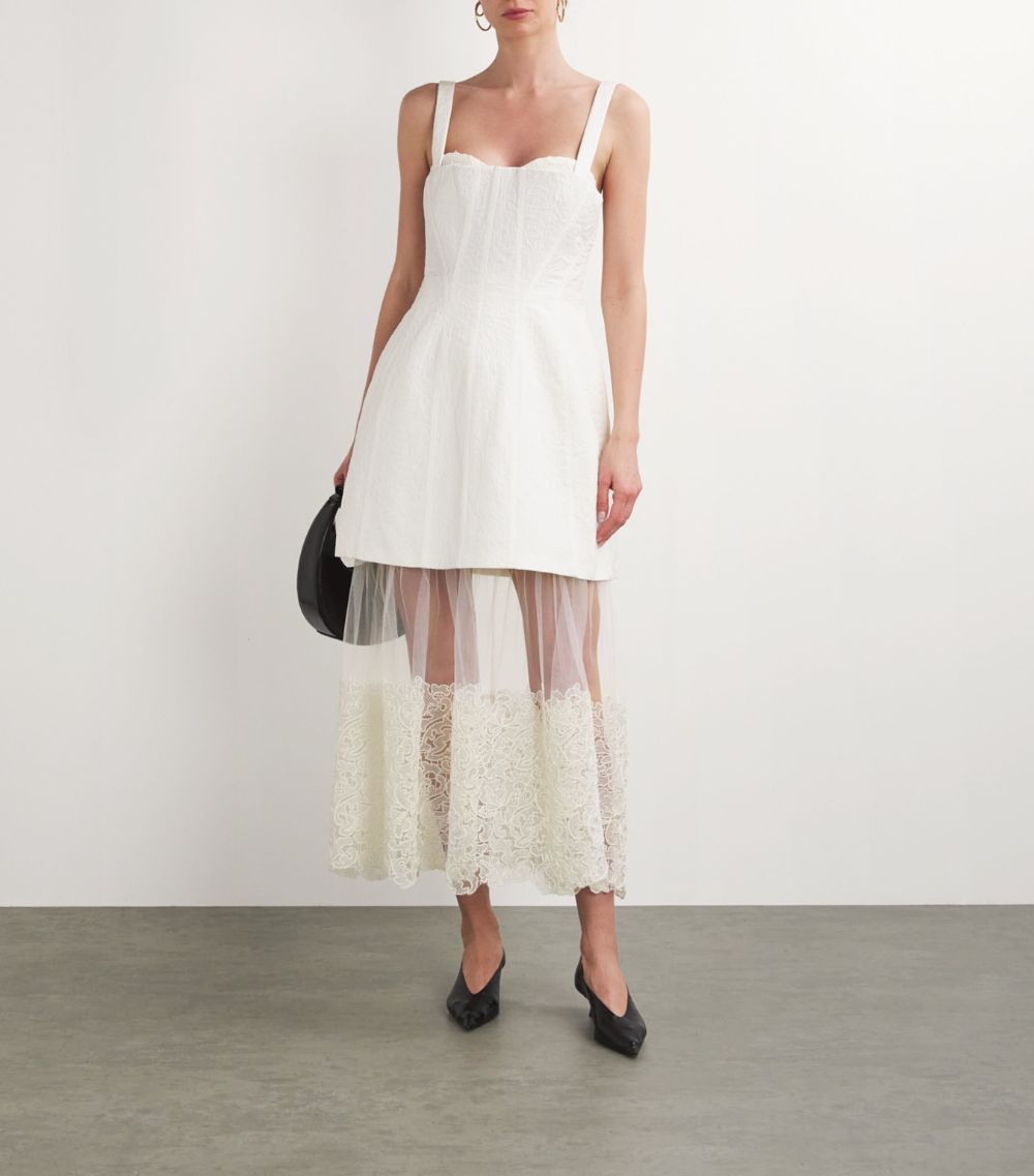 Simkhai Simkhai Lace-Hem Callan Dress