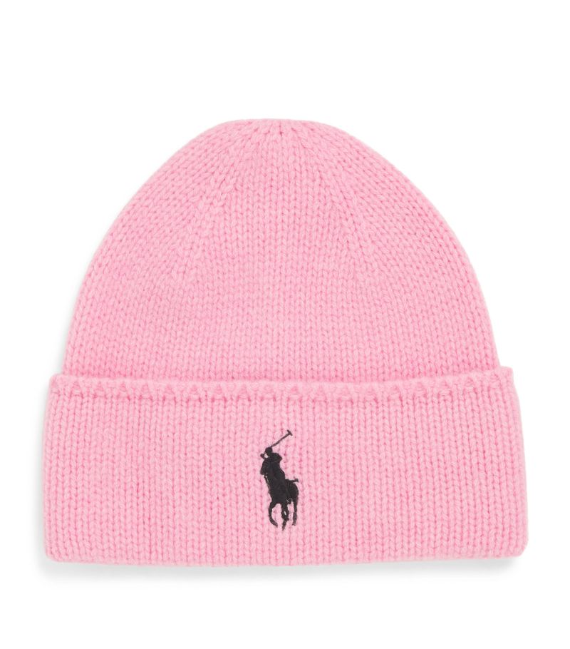 Polo Ralph Lauren Polo Ralph Lauren Pink Polo Pony Beanie