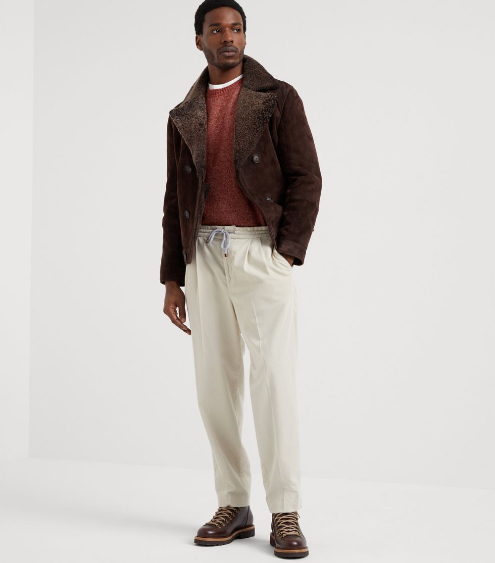 Brunello Cucinelli Brunello Cucinelli Cotton Corduroy Drawstring Trousers