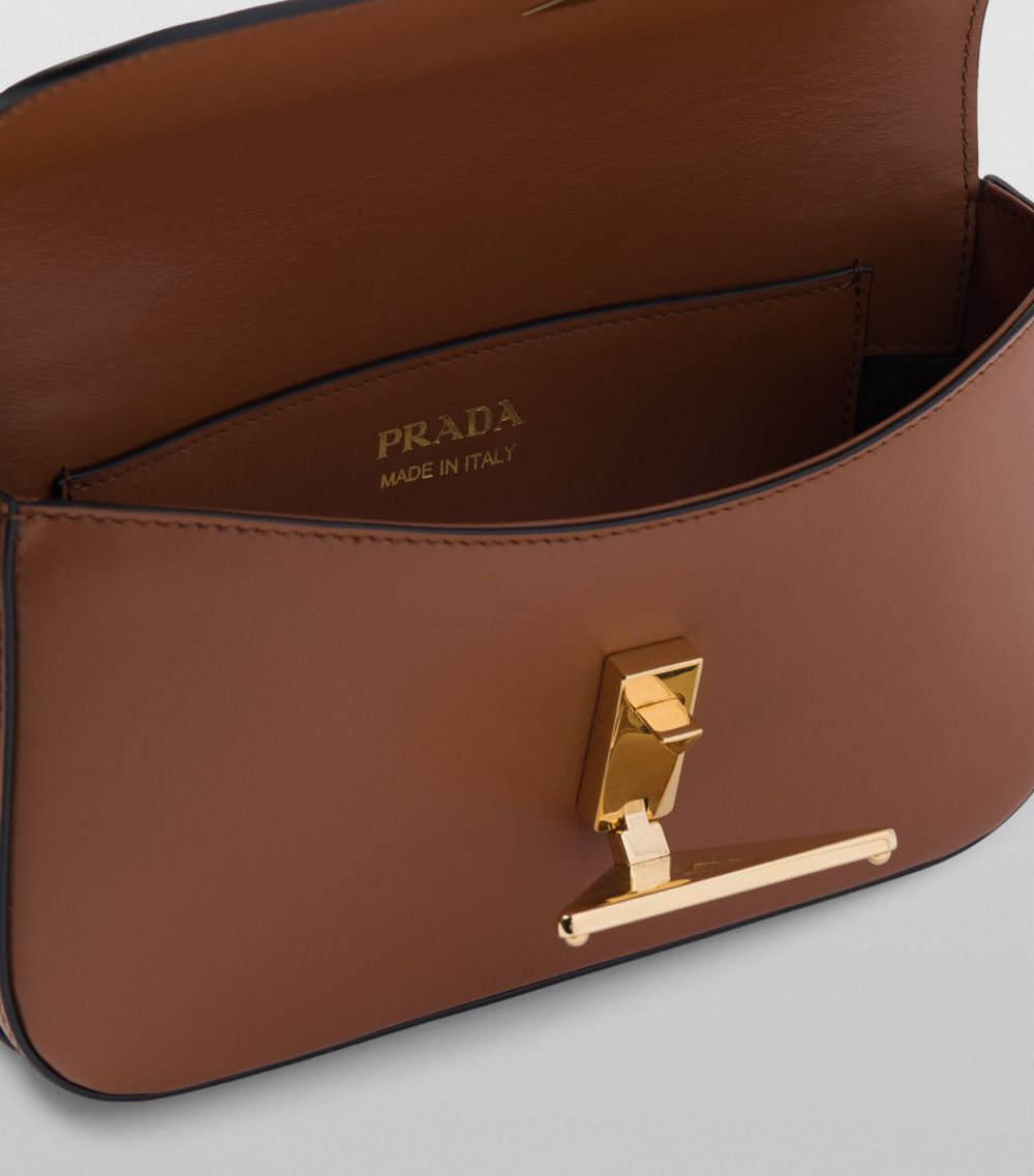 Prada Prada Leather Emblème Shoulder Bag