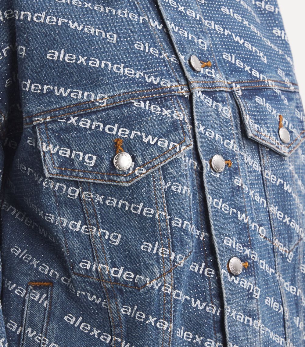 Alexander Wang Alexander Wang Embellished Game Denim Jacket