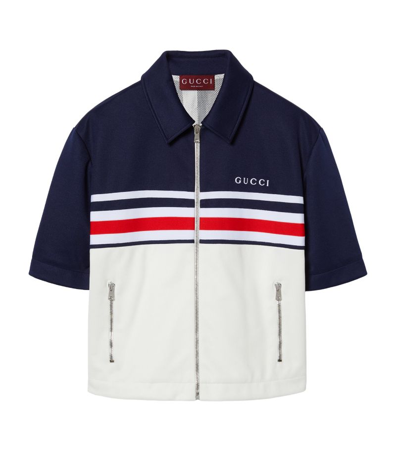 Gucci Gucci Striped Short-Sleeve Jacket