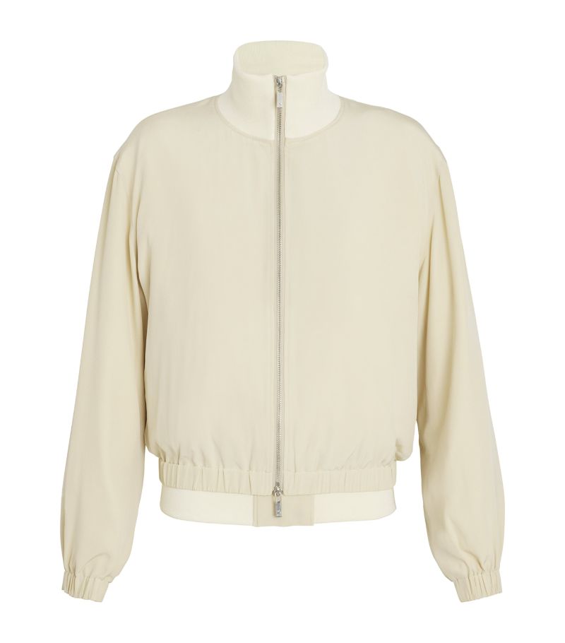 Helmut Lang Helmut Lang Silk Layered Bomber Jacket