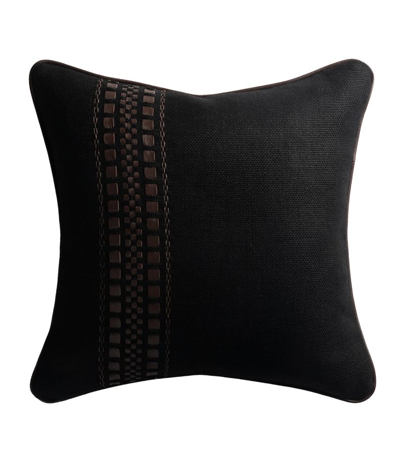 De Le Cuona De Le Cuona Leather-Trim Cape Cushion (45Cm X 45Cm)